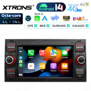 PX72QSFBL 7 Zoll Octa Core 4 + 64 GB Global 4G LTE Android Autoradio Multimedia Player Custom Fit für Ford – Bild 9