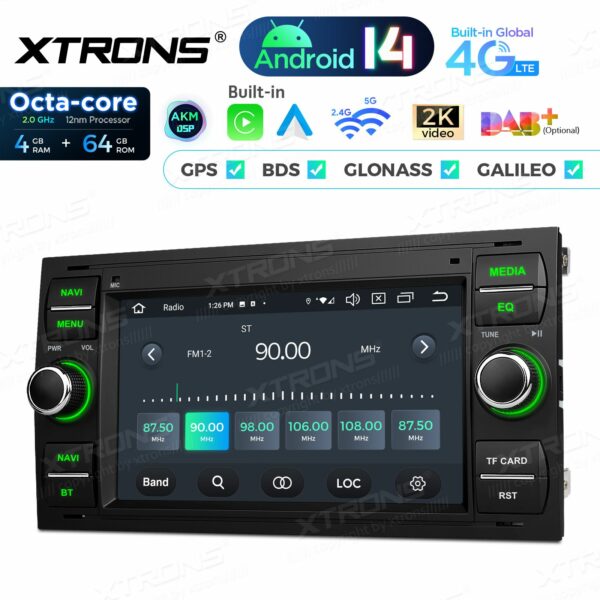 PX72QSFBL 7 Zoll Octa Core 4 + 64 GB Global 4G LTE Android Autoradio Multimedia Player Custom Fit für Ford – Bild 13