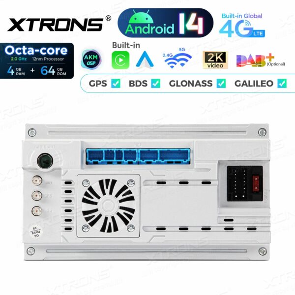 PX72QSFBL 7 Zoll Octa Core 4 + 64 GB Global 4G LTE Android Autoradio Multimedia Player Custom Fit für Ford – Bild 14