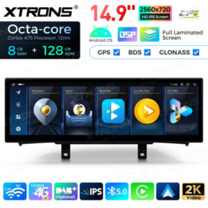 QLBH44NENBL 14,9 Zoll Octa Core 8 + 128 GB Global 4G LTE Android Autoradio Multimedia Player mit vollständig laminiertem 2K IPS-Bildschirm für BMW 1/2 Series F20 F21 F22 F23 NBT LHD – Bild 5