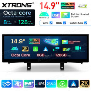QLBH44NENBL 14,9 Zoll Octa Core 8 + 128 GB Global 4G LTE Android Autoradio Multimedia Player mit vollständig laminiertem 2K IPS-Bildschirm für BMW 1/2 Series F20 F21 F22 F23 NBT LHD – Bild 7
