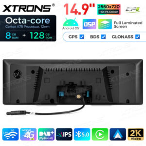 QLBH44THNBR3 14,9 Zoll Octa Core 8 + 128 GB Global 4G LTE Android Autoradio Multimedia Player mit vollständig laminiertem 2K IPS-Bildschirm für BMW 3/4 Series M3 M4 NBT RHD Rechtslenker – Bild 9