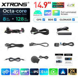 QLBH44THNBR3 14,9 Zoll Octa Core 8 + 128 GB Global 4G LTE Android Autoradio Multimedia Player mit vollständig laminiertem 2K IPS-Bildschirm für BMW 3/4 Series M3 M4 NBT RHD Rechtslenker – Bild 11