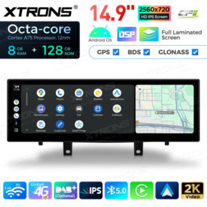 QLBH44X5NB 15 Zoll Octa Core 8 + 128 GB Global 4G LTE Android Autoradio Multimedia Player mit vollständig laminiertem 2K IPS-Bildschirm für BMW X5 / X6 NBT – Bild 7