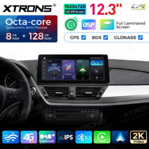 Android Autoradio Xtrons QGB23CIB12FVGT Octar Core 8GB+128GB 12,3 Zoll für BMW 5er F07 GT (2011-2012) Original CIC System