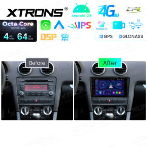 ID80A3AL 8-Zoll-Android-Navigations-Autoradio mit 1280x720-HD-Bildschirm, passgenau für Audi – Bild 3