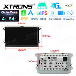 ID90MTVL 9 Zoll Octa Core 4 + 64 GB Android Navigation Autoradio Individuelle Passform für Volkswagen / Skoda / Seat – Bild 11