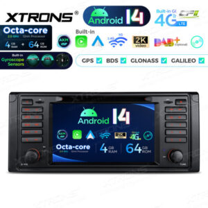 PX7439BG 7 Zoll Octa Core 4 + 64 GB Global 4G LTE Android 14 Autoradio Multimedia Player Speziell für BMW – Bild 5