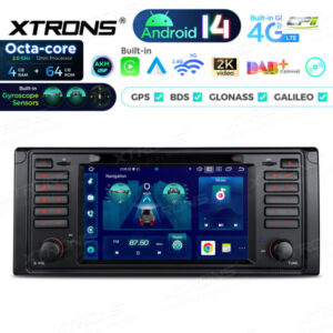 PX7439BG 7 Zoll Octa Core 4 + 64 GB Global 4G LTE Android 14 Autoradio Multimedia Player Speziell für BMW – Bild 6