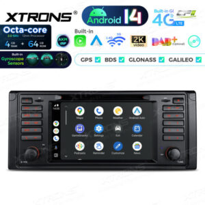 PX7439BG 7 Zoll Octa Core 4 + 64 GB Global 4G LTE Android 14 Autoradio Multimedia Player Speziell für BMW – Bild 9