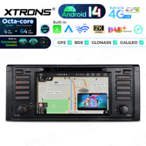 PX7439BG 7 Zoll Octa Core 4 + 64 GB Global 4G LTE Android 14 Autoradio Multimedia Player Speziell für BMW – Bild 10