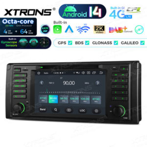 PX7439BG 7 Zoll Octa Core 4 + 64 GB Global 4G LTE Android 14 Autoradio Multimedia Player Speziell für BMW – Bild 12
