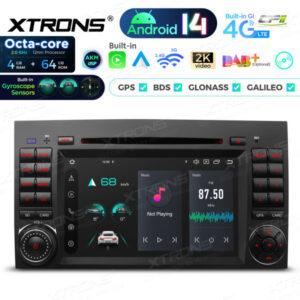 PX74M245G 7 Zoll Octa Core 4 + 64 GB Global 4G LTE Android 14 Auto DVD Multimedia Player Speziell geeignet für Mercedes-Benz / Volkswagen – Bild 5