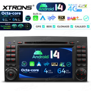 PX74M245G 7 Zoll Octa Core 4 + 64 GB Global 4G LTE Android 14 Auto DVD Multimedia Player Speziell geeignet für Mercedes-Benz / Volkswagen – Bild 7