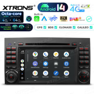 PX74M245G 7 Zoll Octa Core 4 + 64 GB Global 4G LTE Android 14 Auto DVD Multimedia Player Speziell geeignet für Mercedes-Benz / Volkswagen – Bild 9