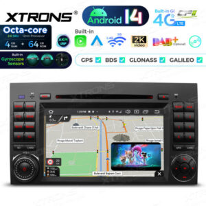 PX74M245G 7 Zoll Octa Core 4 + 64 GB Global 4G LTE Android 14 Auto DVD Multimedia Player Speziell geeignet für Mercedes-Benz / Volkswagen – Bild 10