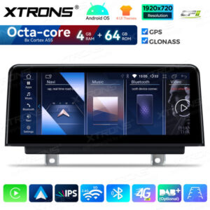 QDB10NBTH 10,25-Zoll-Android-Auto-GPS-Multimedia-Player mit integriertem CarPlay und Android Auto für BMW 3/4 Serie M3 M4 NBT – Bild 4