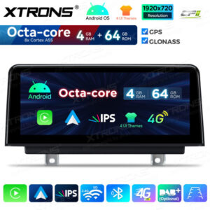 QDB10NBTH 10,25-Zoll-Android-Auto-GPS-Multimedia-Player mit integriertem CarPlay und Android Auto für BMW 3/4 Serie M3 M4 NBT – Bild 5