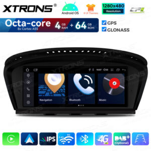 QDB8060CC 8,8 Zoll 4 + 64 GB Android Car GPS Multimedia Player mit integriertem CarPlay und Android Auto für BMW 3/5 Serie CCC – Bild 3