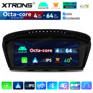 QDB8060CC 8,8 Zoll 4 + 64 GB Android Car GPS Multimedia Player mit integriertem CarPlay und Android Auto für BMW 3/5 Serie CCC – Bild 4