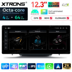 QLA23A3 12,3 Zoll Octa Core 4 + 64 GB Android Autoradio Multimedia Player mit vollständig laminiertem Bildschirm für Audi A3 S3 RS3 – Bild 3