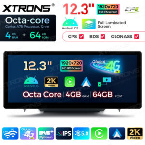 QLA23A3 12,3 Zoll Octa Core 4 + 64 GB Android Autoradio Multimedia Player mit vollständig laminiertem Bildschirm für Audi A3 S3 RS3 – Bild 4