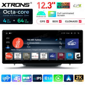 QLA23A3 12,3 Zoll Octa Core 4 + 64 GB Android Autoradio Multimedia Player mit vollständig laminiertem Bildschirm für Audi A3 S3 RS3 – Bild 7