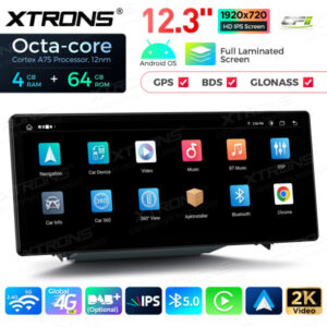 QLA23A3 12,3 Zoll Octa Core 4 + 64 GB Android Autoradio Multimedia Player mit vollständig laminiertem Bildschirm für Audi A3 S3 RS3 – Bild 8