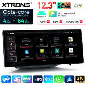 QLA23A3 12,3 Zoll Octa Core 4 + 64 GB Android Autoradio Multimedia Player mit vollständig laminiertem Bildschirm für Audi A3 S3 RS3 – Bild 9
