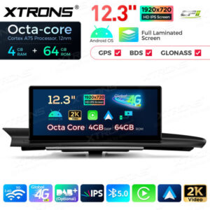 QLA23A6NL 12,3 Zoll Octa Core 4 + 64 GB Android Autoradio Multimedia Player mit vollständig laminiertem Bildschirm für Audi A6 S6 RS6 A7 S7 RS7 MIB – Bild 7