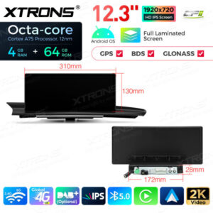 QLA23A6NL 12,3 Zoll Octa Core 4 + 64 GB Android Autoradio Multimedia Player mit vollständig laminiertem Bildschirm für Audi A6 S6 RS6 A7 S7 RS7 MIB – Bild 15