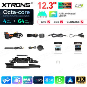 QLA23A6NL 12,3 Zoll Octa Core 4 + 64 GB Android Autoradio Multimedia Player mit vollständig laminiertem Bildschirm für Audi A6 S6 RS6 A7 S7 RS7 MIB – Bild 16