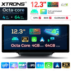 QLA23Q3 12,3 Zoll Octa Core 4 + 64 GB Global 4G LTE Android Autoradio Multimedia Player mit vollständig laminiertem Bildschirm für Audi Q3 SQ3 RSQ3 – Bild 5