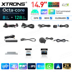 QLBH4463CC 14 Zoll Octa Core 8 + 128 GB Global 4G LTE Android Autoradio Multimedia Player mit vollständig laminiertem 2K IPS-Bildschirm für BMW 6er M6 CCC – Bild 16