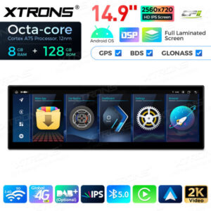 QLBH4492CC3 Zoll Octa Core 6 + 128 GB Global 4G LTE Android Autoradio Multimedia Player mit vollständig laminiertem 2K IPS-Bildschirm für BMW 3er M3 – Bild 7