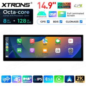 QLBH4492CC3 Zoll Octa Core 6 + 128 GB Global 4G LTE Android Autoradio Multimedia Player mit vollständig laminiertem 2K IPS-Bildschirm für BMW 3er M3 – Bild 8