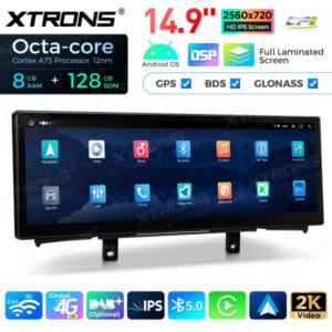 QLBH44NENBR 14,9 Zoll Octa Core 8 + 128 GB Global 4G LTE Android Autoradio Multimedia Player mit vollständig laminiertem 2K IPS-Bildschirm für BMW 1/2 Series RHD – Bild 10