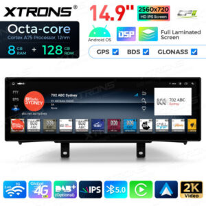 QLBH44NENBR 14,9 Zoll Octa Core 8 + 128 GB Global 4G LTE Android Autoradio Multimedia Player mit vollständig laminiertem 2K IPS-Bildschirm für BMW 1/2 Series RHD – Bild 11