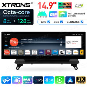 QLBH44X5CIL3 14,9 Zoll Octa Core 8 + 128 GB Global 4G LTE Android Autoradio Multimedia Player mit vollständig laminiertem 2K IPS-Bildschirm für BMW X5 X6 – Bild 10
