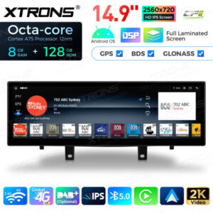 14,9 Zoll Octa Core 8 + 128 GB Global 4G LTE Android Autoradio Multimedia Player mit vollständig laminiertem 2K IPS-Bildschirm für BMW X5 F15 / X6 F16 EVO – Bild 10