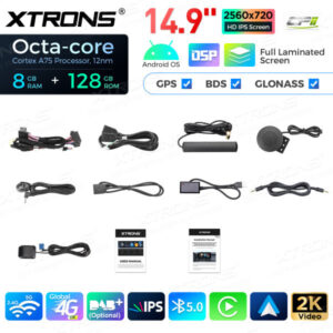14,9 Zoll Octa Core 8 + 128 GB Global 4G LTE Android Autoradio Multimedia Player mit vollständig laminiertem 2K IPS-Bildschirm für BMW X5 F15 / X6 F16 EVO – Bild 16
