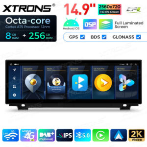 QLBX44FVNB 14,9 Zoll volllaminierter 2K IPS 2.5D Bildschirm Android Autoradio Multimedia Player Global 4G 8 + 256 GB für BMW 5er F10 / F11 NBT – Bild 5