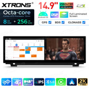 QLBX44FVNB 14,9 Zoll volllaminierter 2K IPS 2.5D Bildschirm Android Autoradio Multimedia Player Global 4G 8 + 256 GB für BMW 5er F10 / F11 NBT – Bild 11