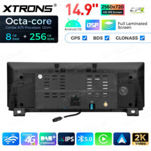QLBX44FVNB 14,9 Zoll volllaminierter 2K IPS 2.5D Bildschirm Android Autoradio Multimedia Player Global 4G 8 + 256 GB für BMW 5er F10 / F11 NBT – Bild 14