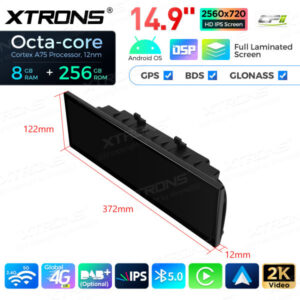 QLBX44FVNB 14,9 Zoll volllaminierter 2K IPS 2.5D Bildschirm Android Autoradio Multimedia Player Global 4G 8 + 256 GB für BMW 5er F10 / F11 NBT – Bild 15