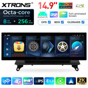 QLBX44X5CCL 14,9 Zoll volllaminierter 2K IPS 2.5D Bildschirm Android Autoradio Multimedia Player Global 4G 8 + 256 GB für BMW X5 E70 / X6 E71 CCC – Bild 5