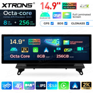 QLBX44X5CCL 14,9 Zoll volllaminierter 2K IPS 2.5D Bildschirm Android Autoradio Multimedia Player Global 4G 8 + 256 GB für BMW X5 E70 / X6 E71 CCC – Bild 6