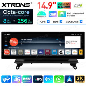 QLBX44X5CCL 14,9 Zoll volllaminierter 2K IPS 2.5D Bildschirm Android Autoradio Multimedia Player Global 4G 8 + 256 GB für BMW X5 E70 / X6 E71 CCC – Bild 10
