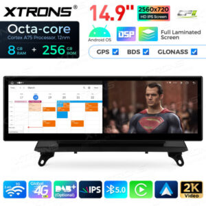 QLBX44X5CCL 14,9 Zoll volllaminierter 2K IPS 2.5D Bildschirm Android Autoradio Multimedia Player Global 4G 8 + 256 GB für BMW X5 E70 / X6 E71 CCC – Bild 11