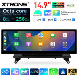 QLBX44X5CIL 14,9 Zoll volllaminierter 2K IPS 2.5D-Bildschirm Android Autoradio Multimedia Player Global 4G 8 + 256 GB für BMW X5 E70 / X6 E71 CIC – Bild 8
